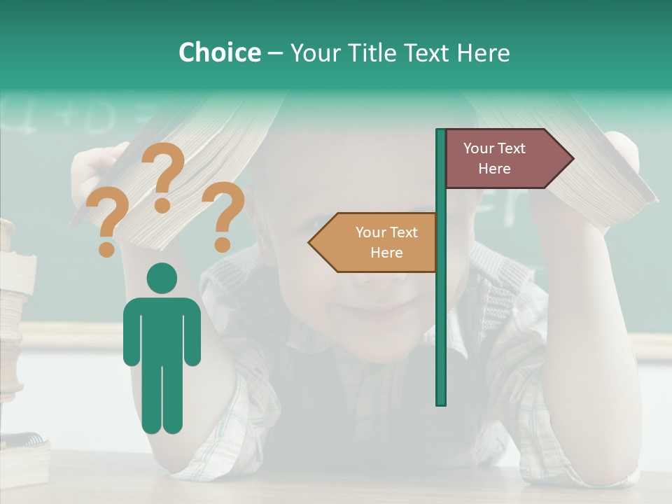 School Desk Read PowerPoint Template