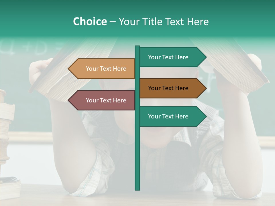 School Desk Read PowerPoint Template