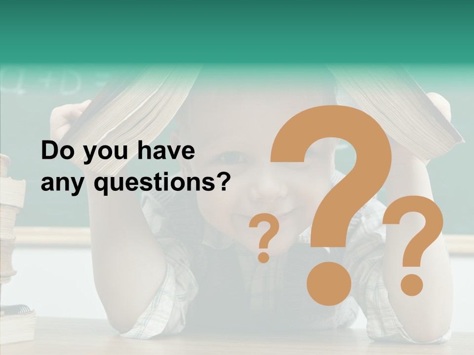 School Desk Read PowerPoint Template