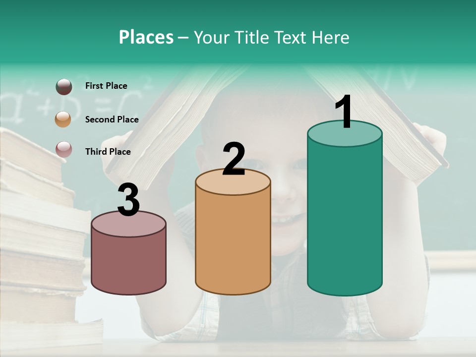 Education Boy Indoor PowerPoint Template