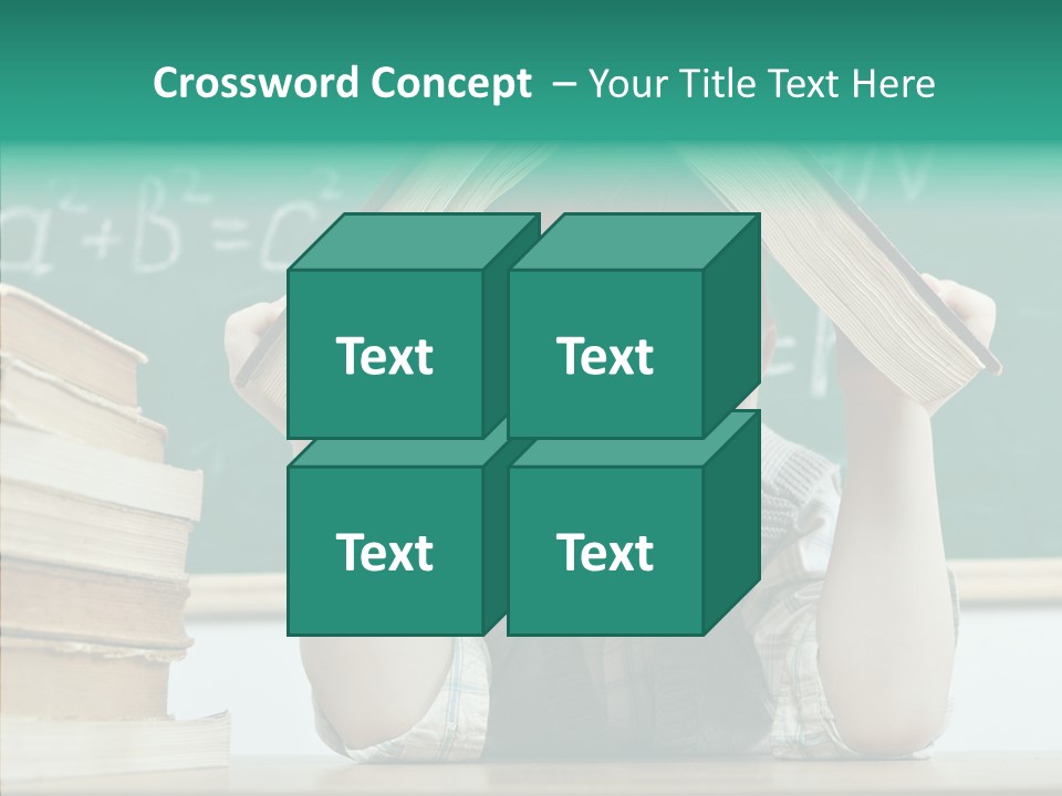 Education Boy Indoor PowerPoint Template