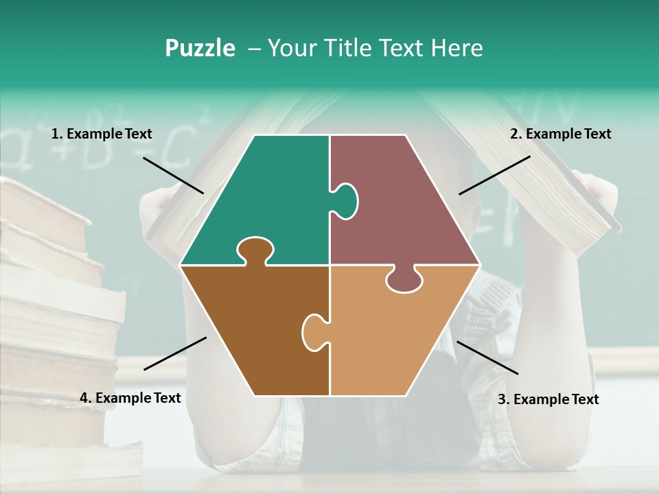 Education Boy Indoor PowerPoint Template