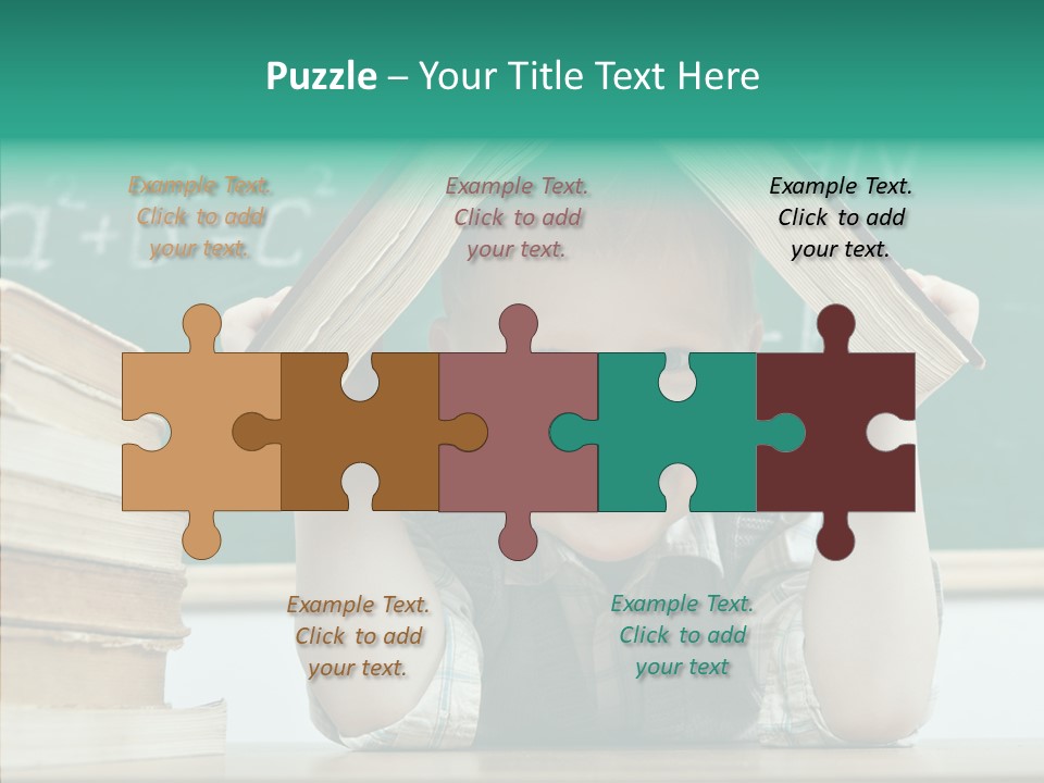 Education Boy Indoor PowerPoint Template