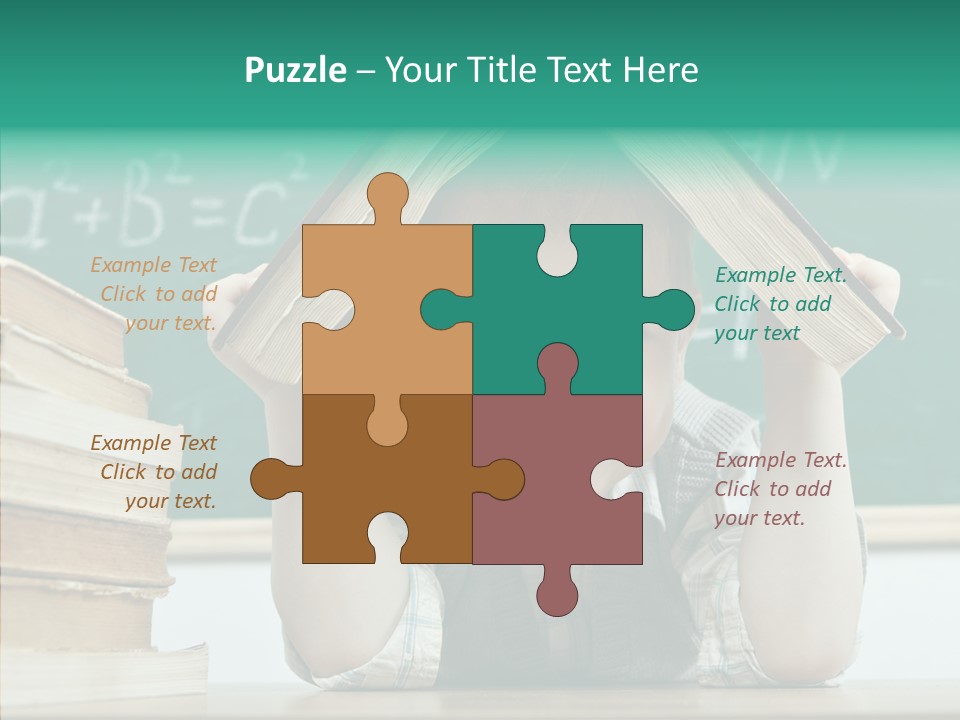 Education Boy Indoor PowerPoint Template