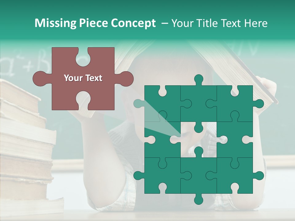 Education Boy Indoor PowerPoint Template