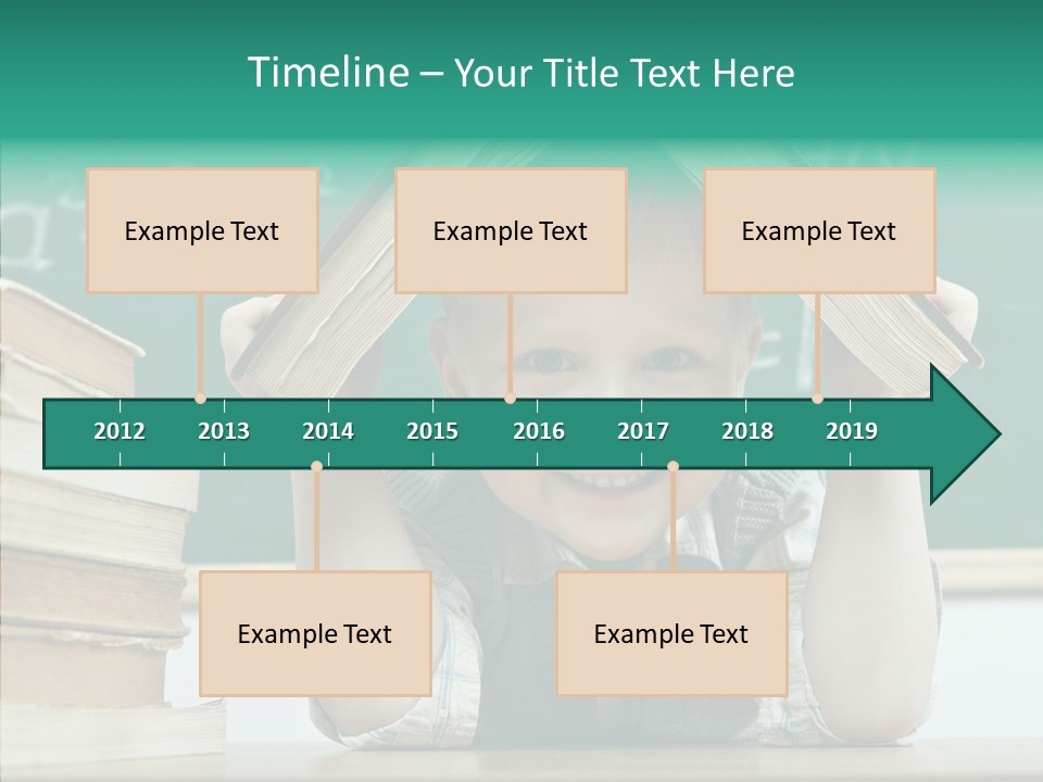 Education Boy Indoor PowerPoint Template