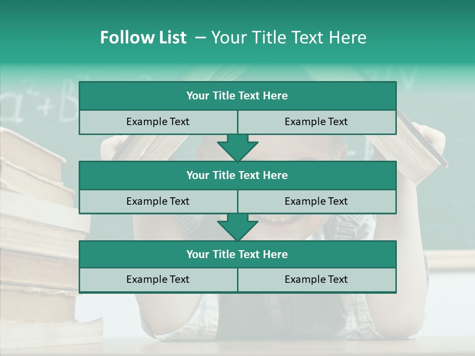 Education Boy Indoor PowerPoint Template