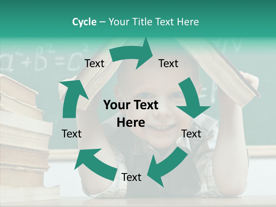 Education Boy Indoor PowerPoint Template