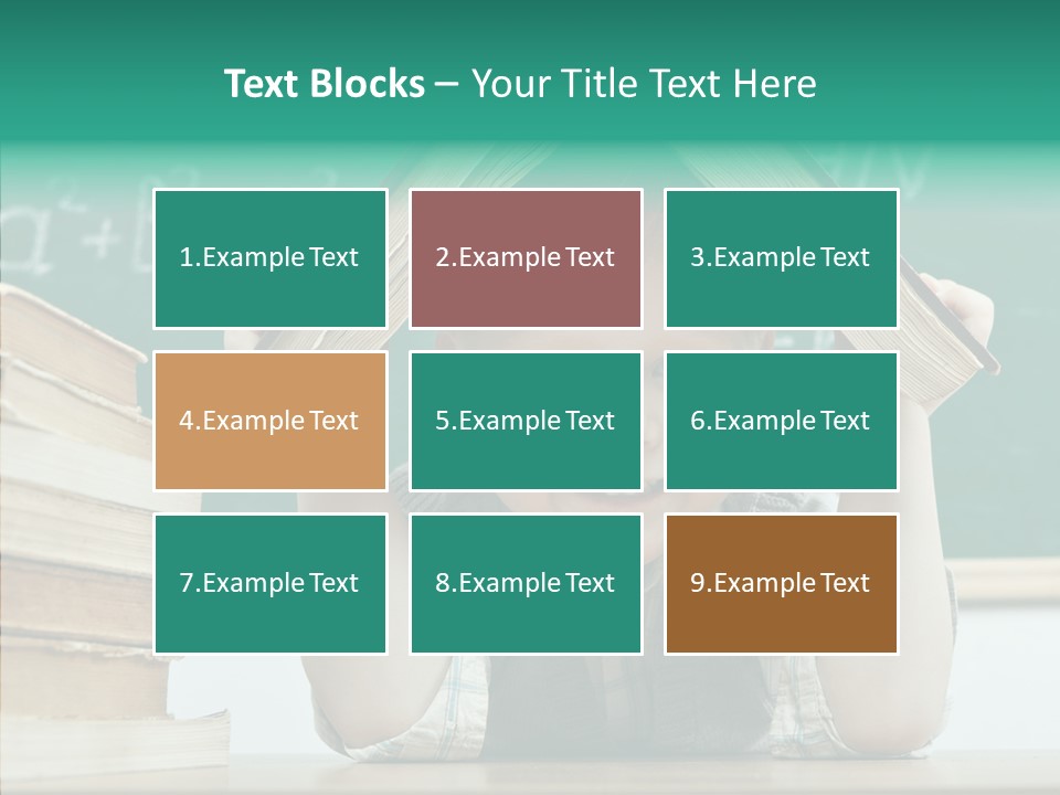 Education Boy Indoor PowerPoint Template