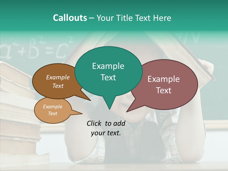 Education Boy Indoor PowerPoint Template