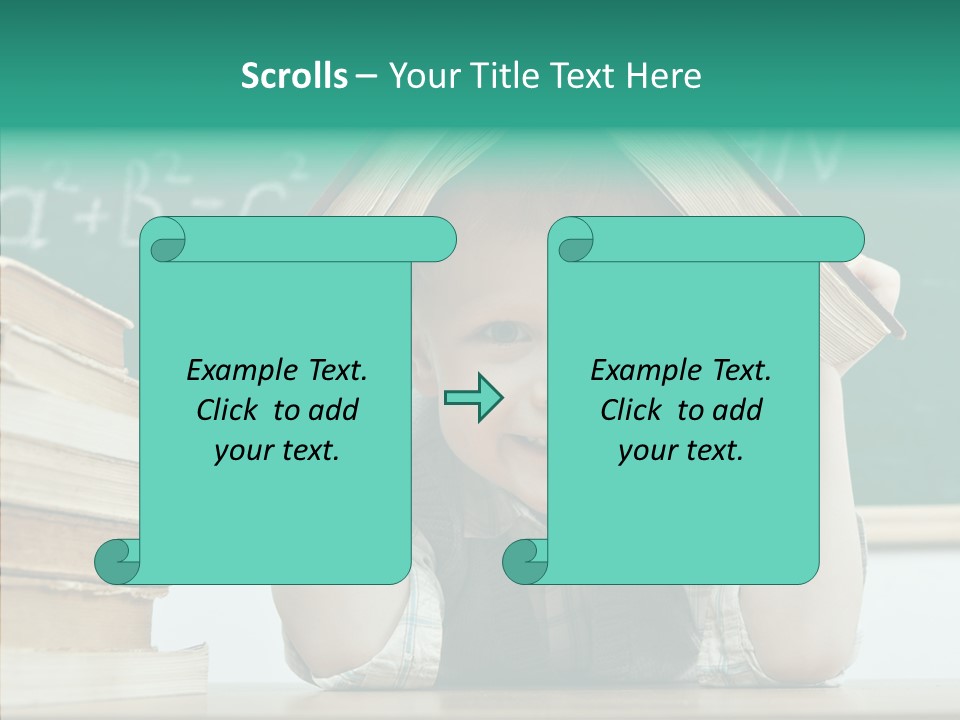 Education Boy Indoor PowerPoint Template