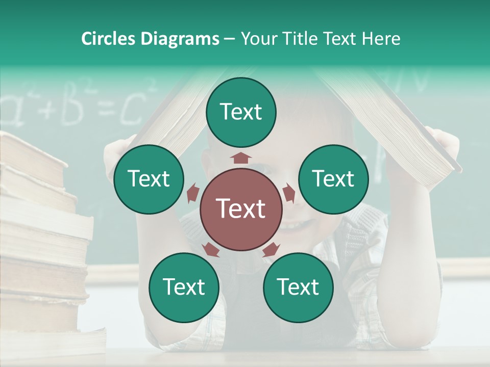 Education Boy Indoor PowerPoint Template