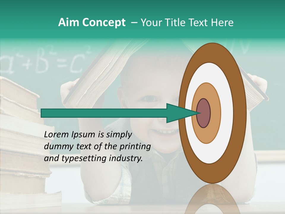 Education Boy Indoor PowerPoint Template