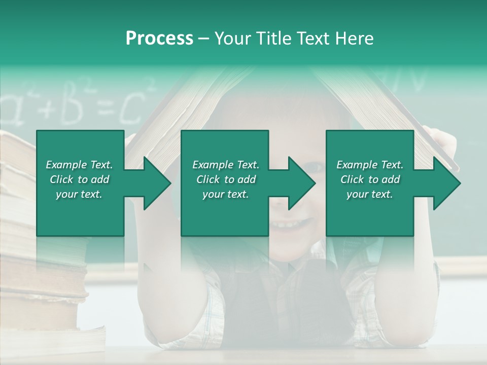 Education Boy Indoor PowerPoint Template