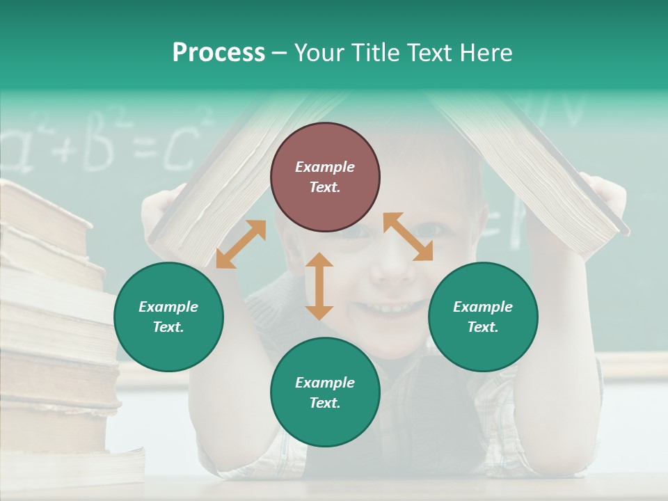 Education Boy Indoor PowerPoint Template