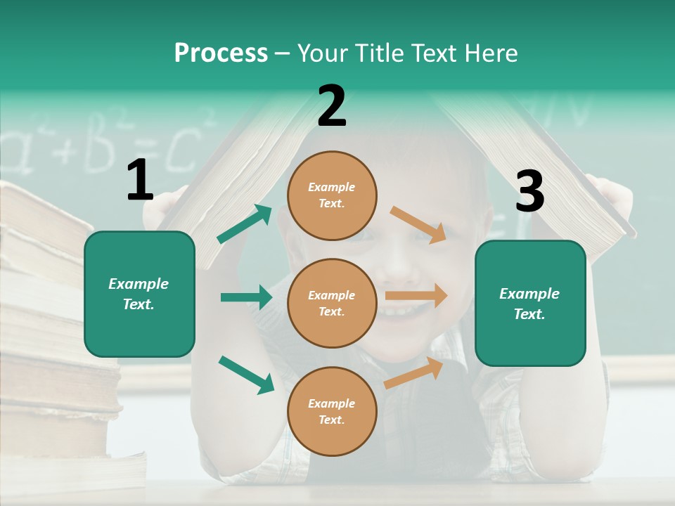 Education Boy Indoor PowerPoint Template