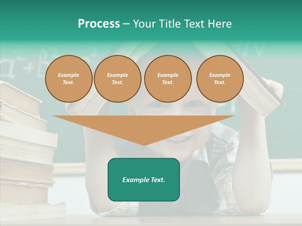 Education Boy Indoor PowerPoint Template