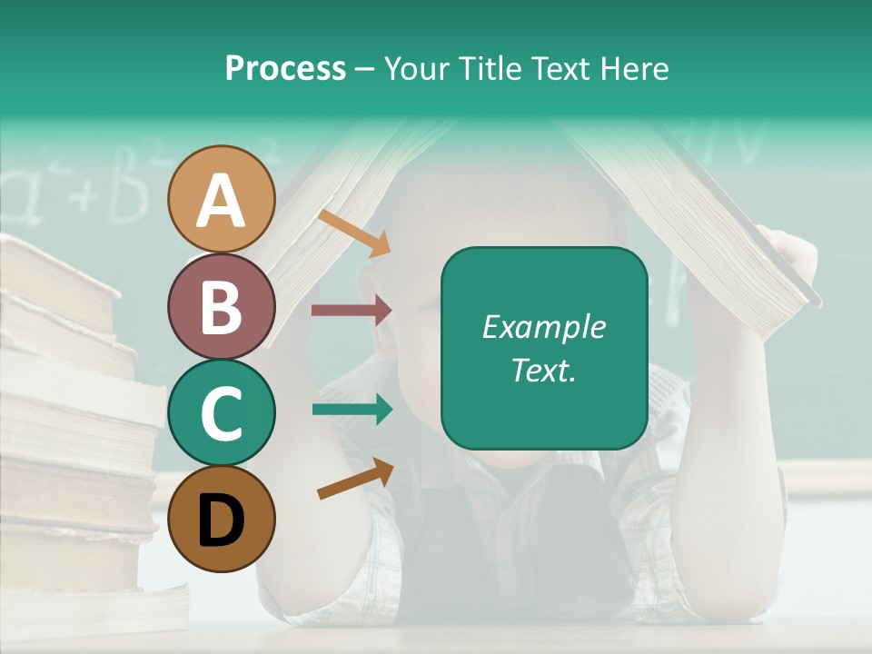 Education Boy Indoor PowerPoint Template