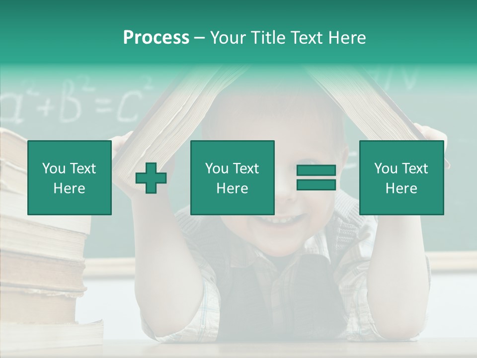 Education Boy Indoor PowerPoint Template