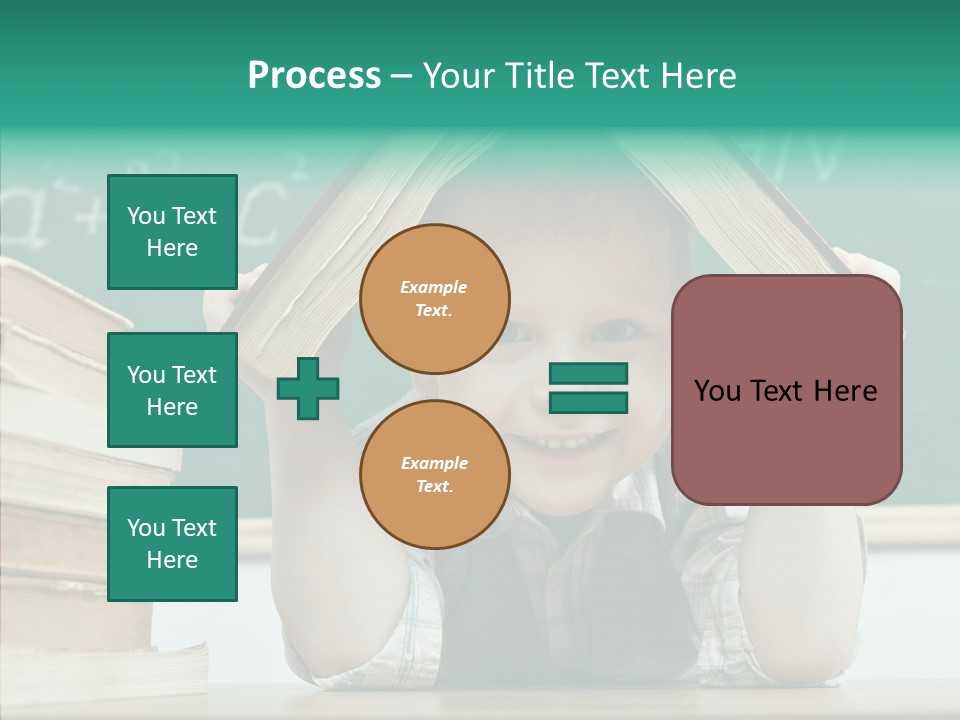 Education Boy Indoor PowerPoint Template