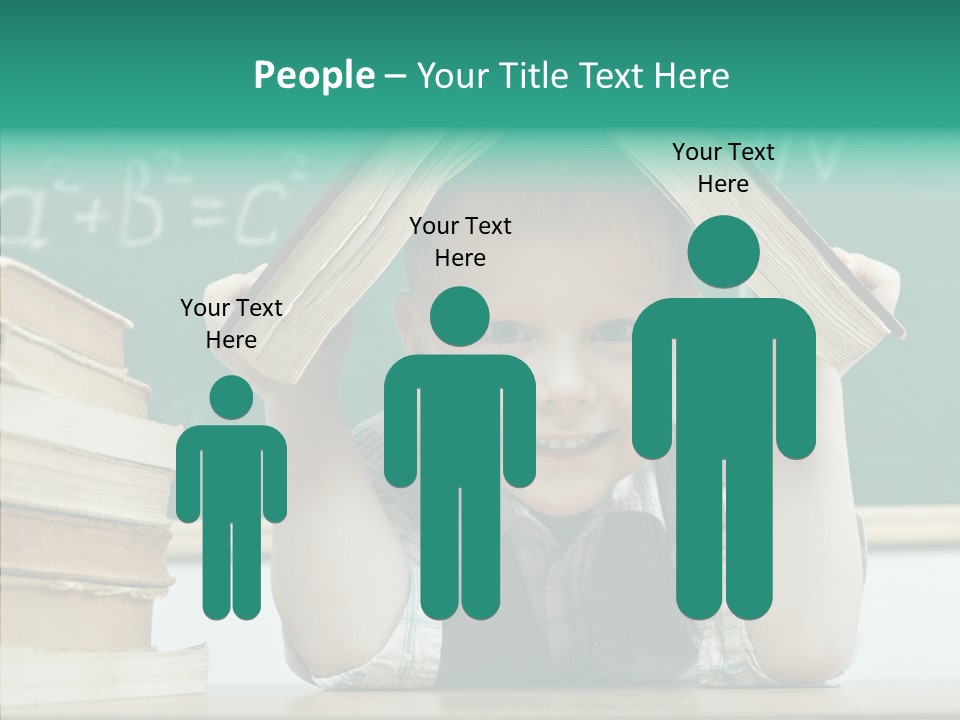 Education Boy Indoor PowerPoint Template