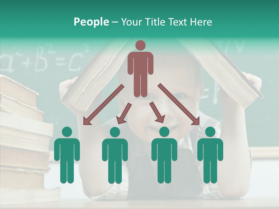 Education Boy Indoor PowerPoint Template