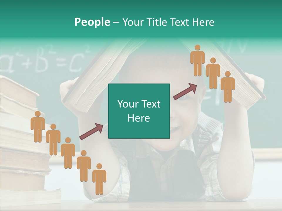 Education Boy Indoor PowerPoint Template