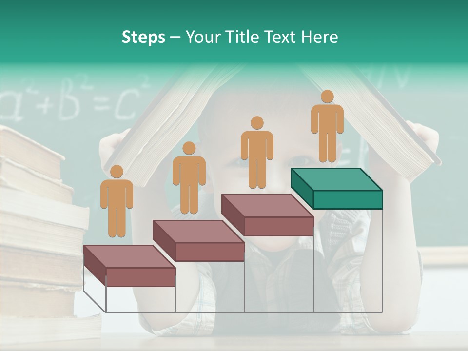 Education Boy Indoor PowerPoint Template