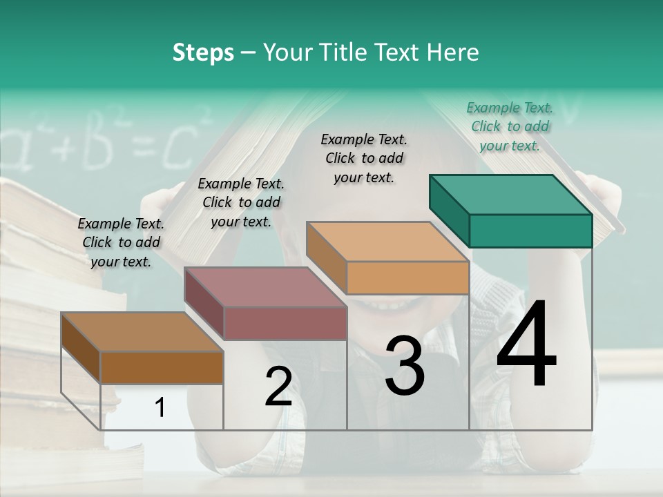 Education Boy Indoor PowerPoint Template