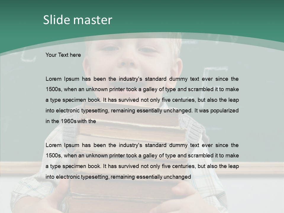 Person Caucasian Childhood PowerPoint Template