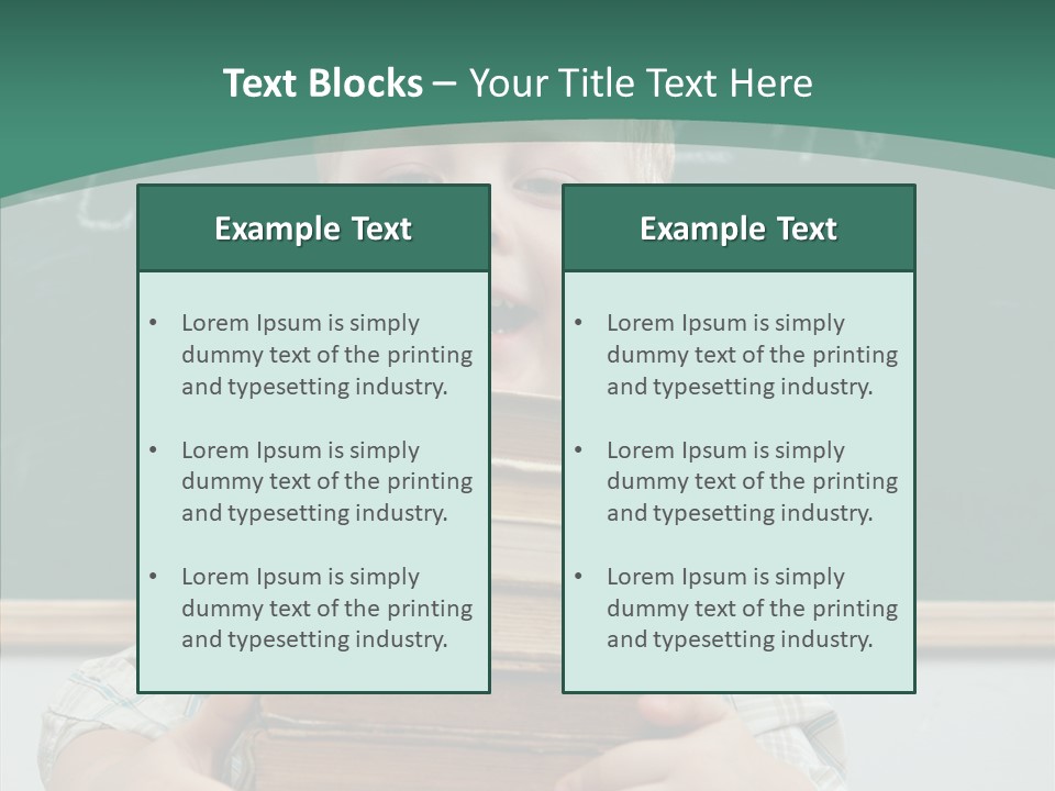 Person Caucasian Childhood PowerPoint Template