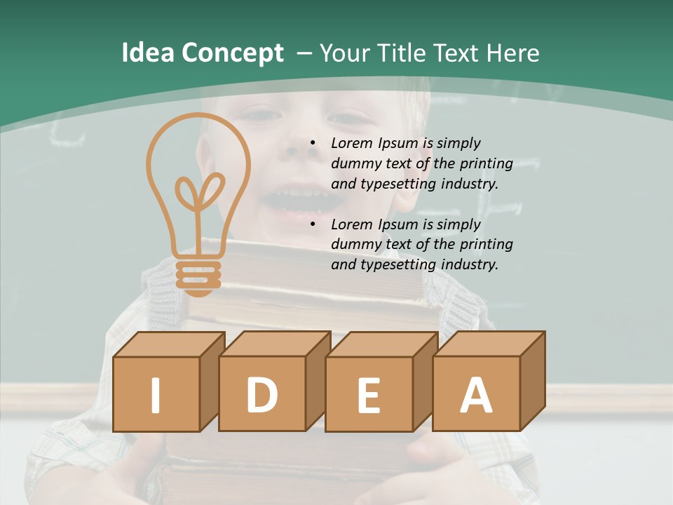 Person Caucasian Childhood PowerPoint Template