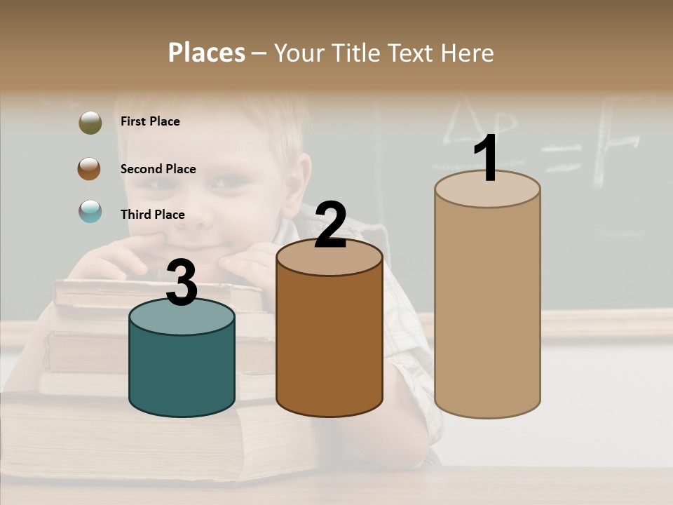 Boy Pupil Elementary PowerPoint Template