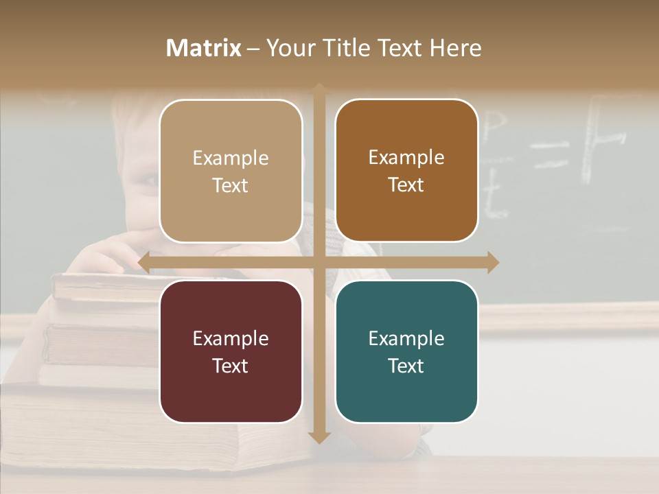 Boy Pupil Elementary PowerPoint Template