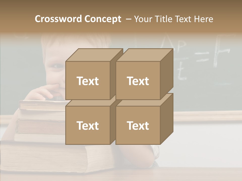 Boy Pupil Elementary PowerPoint Template