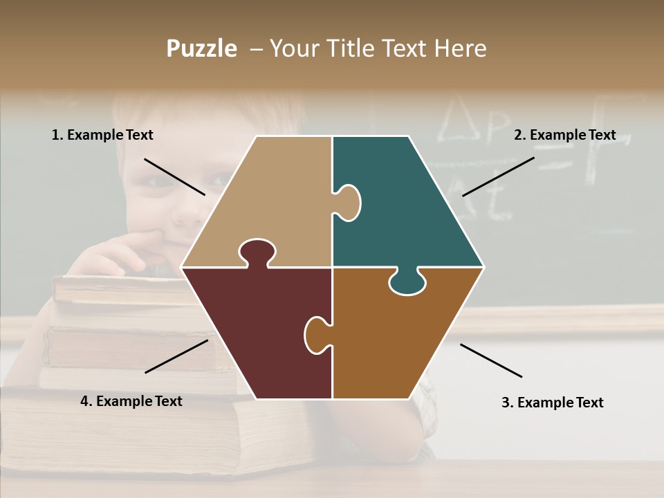 Boy Pupil Elementary PowerPoint Template