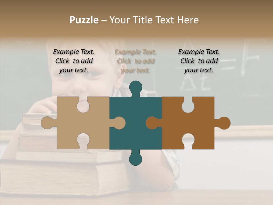 Boy Pupil Elementary PowerPoint Template