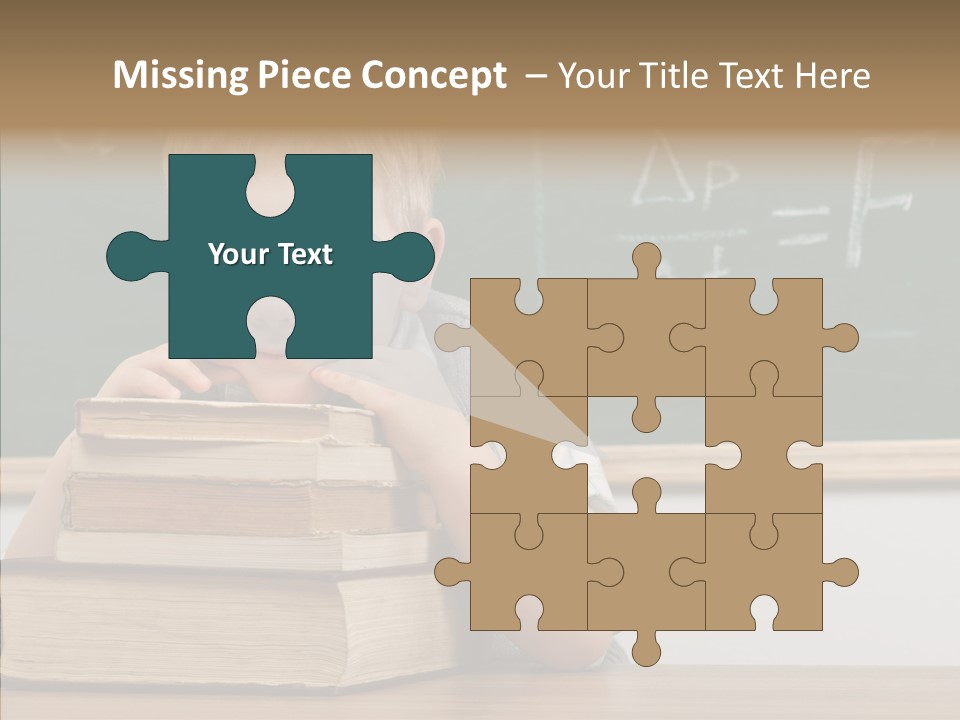 Boy Pupil Elementary PowerPoint Template