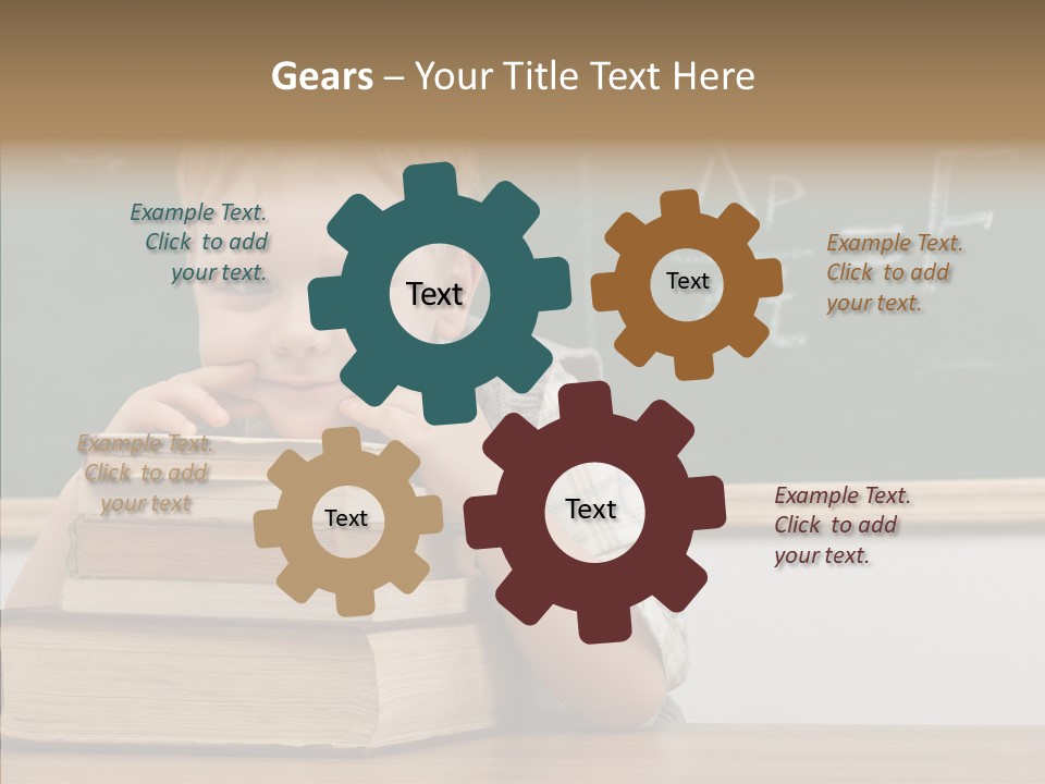 Boy Pupil Elementary PowerPoint Template