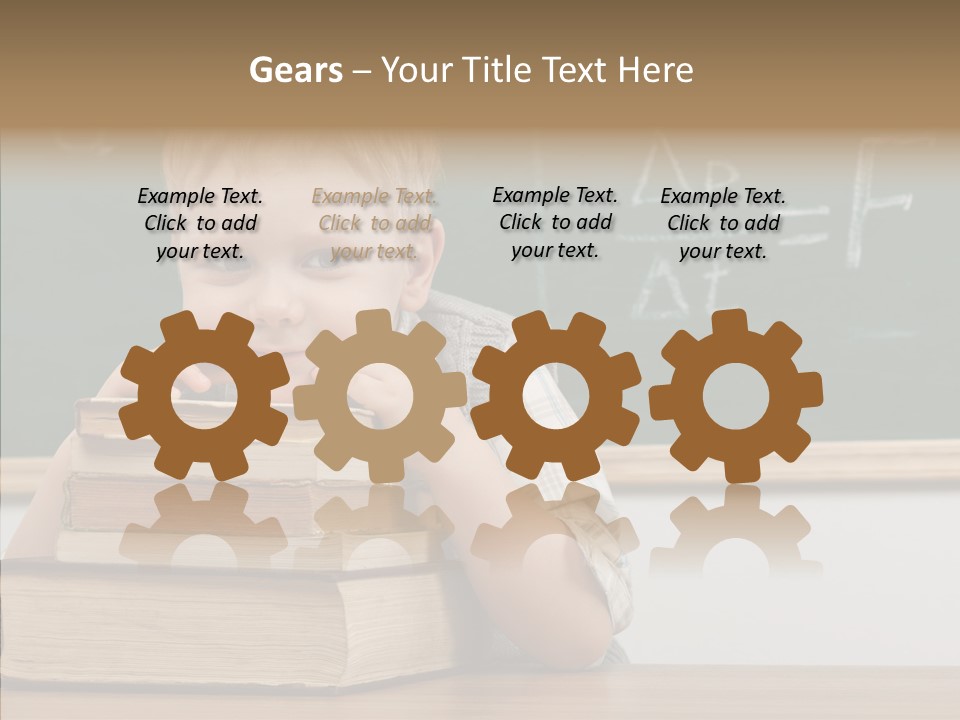 Boy Pupil Elementary PowerPoint Template