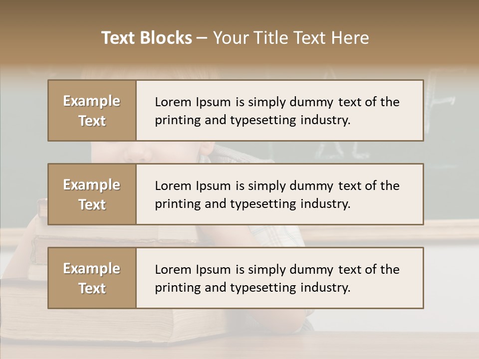 Boy Pupil Elementary PowerPoint Template