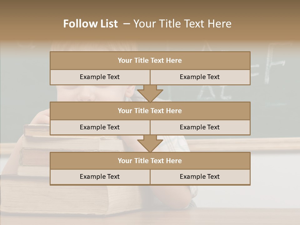 Boy Pupil Elementary PowerPoint Template