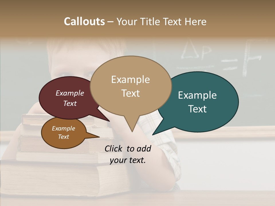 Boy Pupil Elementary PowerPoint Template