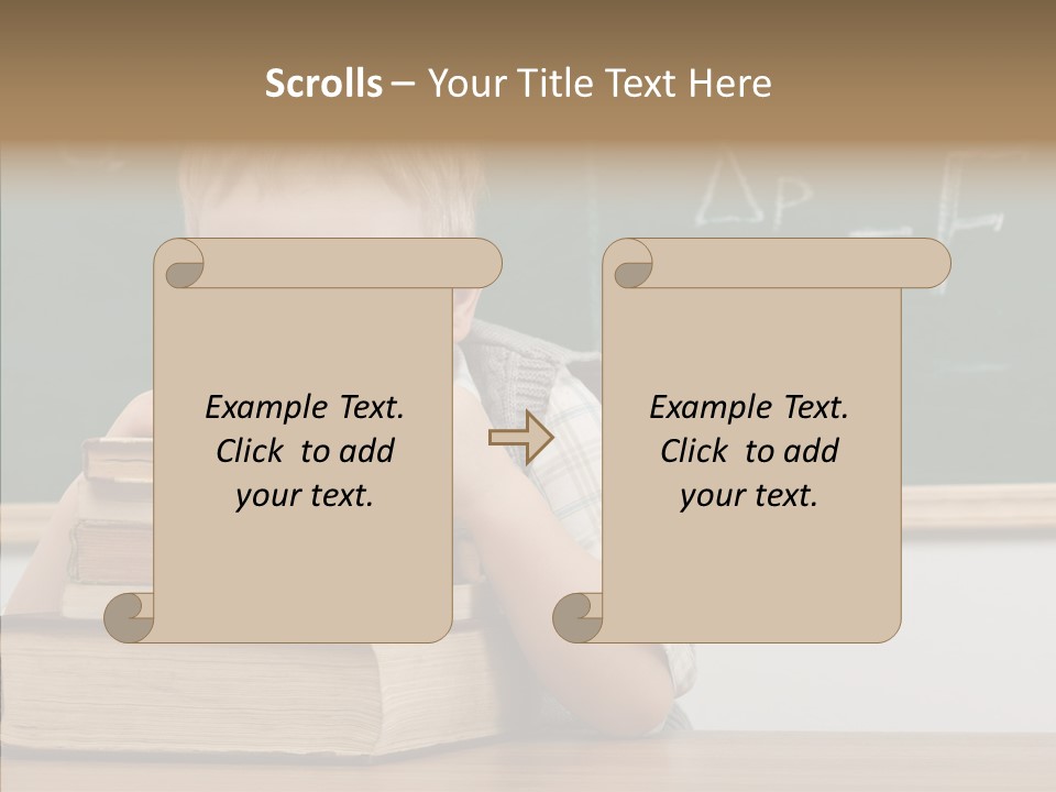 Boy Pupil Elementary PowerPoint Template