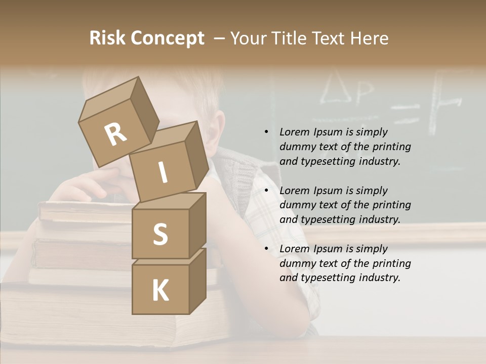 Boy Pupil Elementary PowerPoint Template