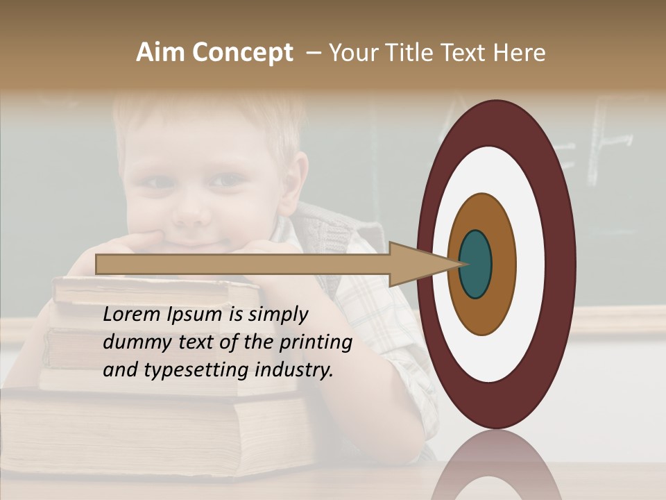 Boy Pupil Elementary PowerPoint Template