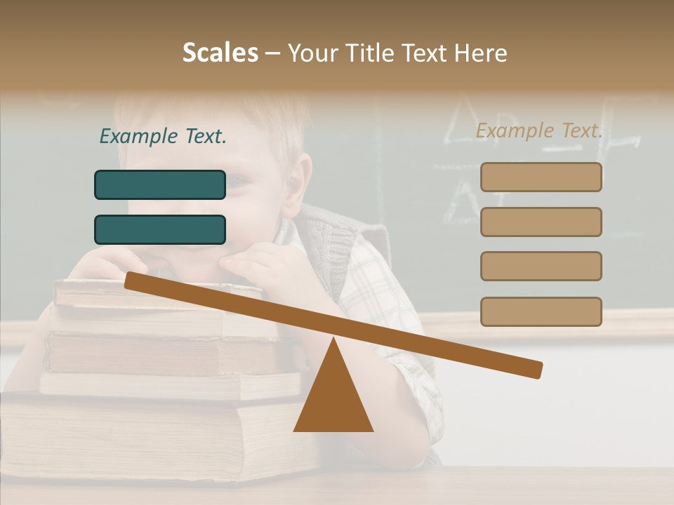 Boy Pupil Elementary PowerPoint Template