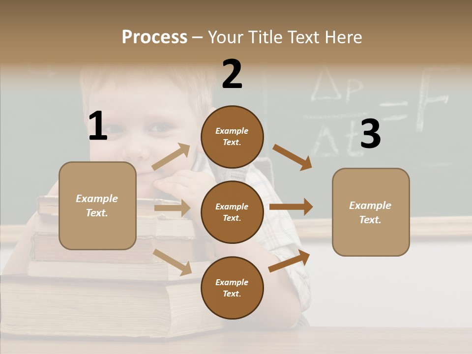 Boy Pupil Elementary PowerPoint Template