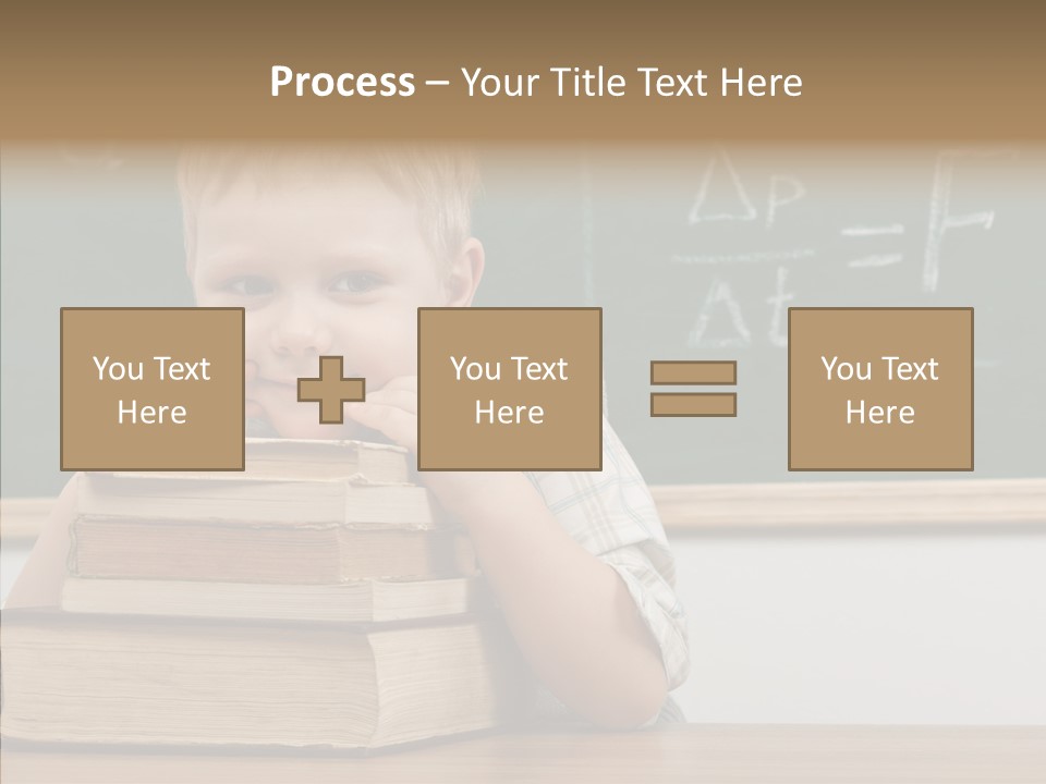 Boy Pupil Elementary PowerPoint Template