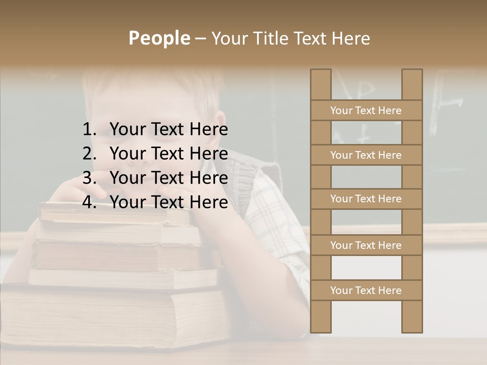 Boy Pupil Elementary PowerPoint Template